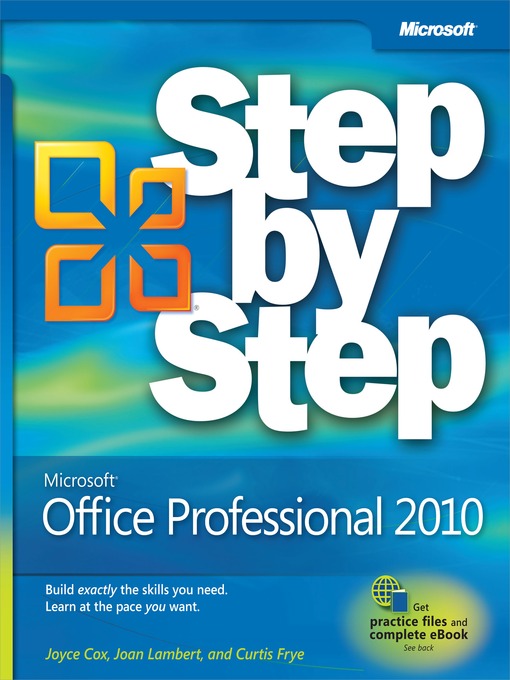 Title details for Microsoft Office Professional 2010 Step by Step by Joan Lambert - Available